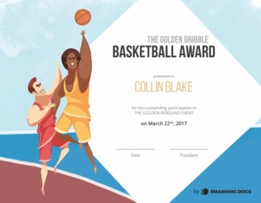 free basketball award template