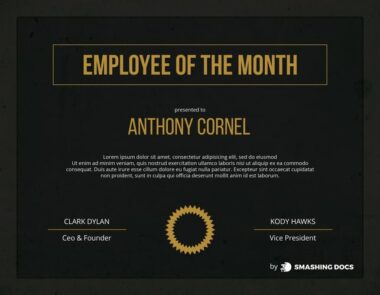 employee of the month award