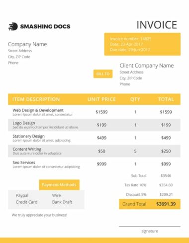 free invoice template sunny statement