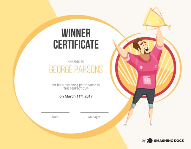 free winners certificate template